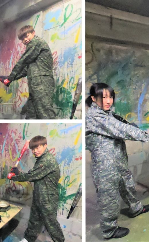 カップルで遊ぶ、物を壊すという非日常