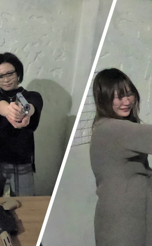 女性に人気のエアガン射撃で休みの日を楽しんでま～す❤