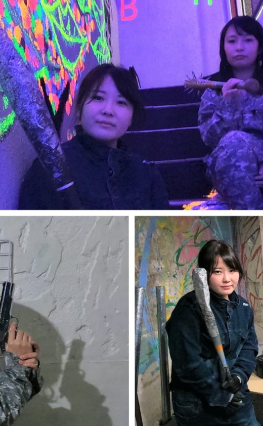 会社の先輩と楽しく！フォトジェニックに！！エアガン・もの壊しで遊びつくす☆