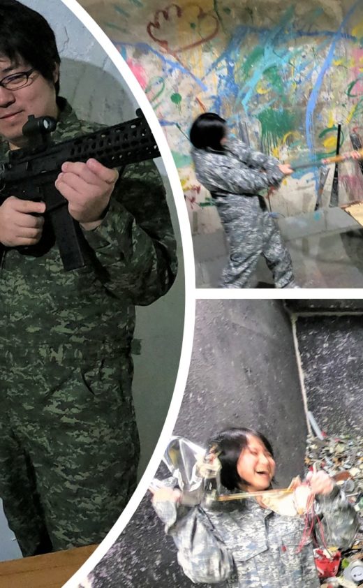 仲良く大阪旅行～☆【エアガン射撃と破壊エンタメ】